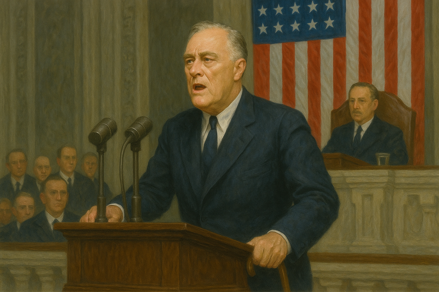 FDR adressing the House