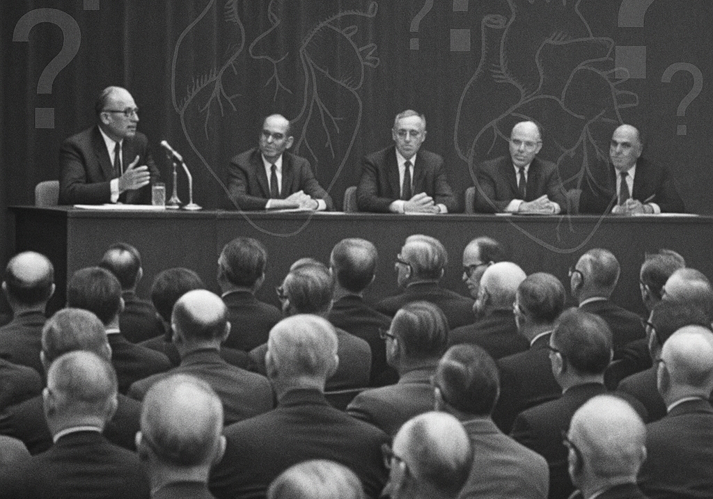 Cardiology conference in the 1960's